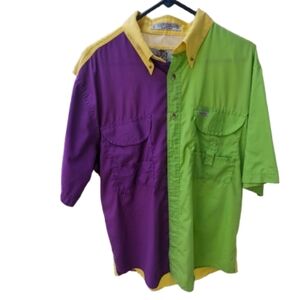 Mens Large Colorblock outdoors Short Sleeve Shirt/Large